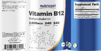Nutricost Vitamin B12 2,000 mcg - supplement
