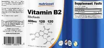 Nutricost Vitamin B2 400 mg - supplement