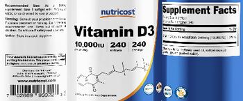 Nutricost Vitamin D3 10,000 IU - supplement