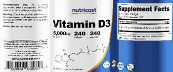 Nutricost Vitamin D3 5,000 IU - supplement