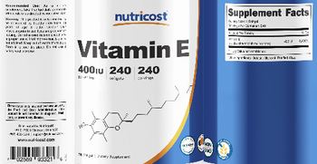 Nutricost Vitamin E 400 IU - supplement