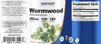 Nutricost Wormwood 450 mg - supplement