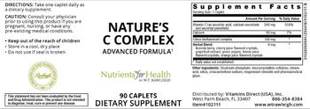 Nutrients For Health Nature's C Complex - supplement