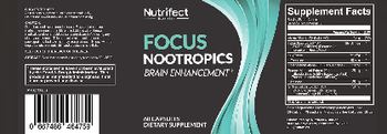 Nutrifect Nutrition Focus Nootropics - supplement