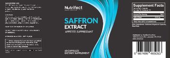 Nutrifect Nutrition Saffron Extract - supplement
