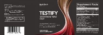 Nutrifect Nutrition Testify Testosterone Triple Stack - supplement