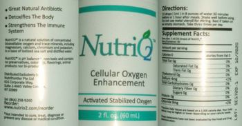 NutriFrontier NutriO2 - supplement
