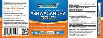 NutriGold Ashwagandha Gold 500 mg - supplement