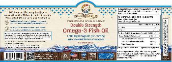 NutriGold Double Strength Omega-3 Fish Oil - fish oil supplement
