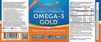 NutriGold Double Strength Omega-3 Gold - supplement
