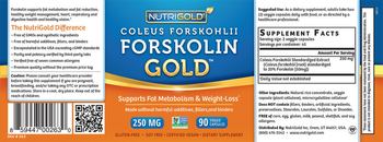NutriGold Forskolin Gold 250 mg - supplement