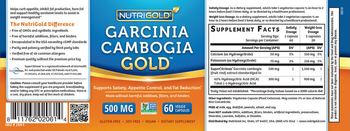 NutriGold Garcinia Cambogia Gold 500 mg - supplement