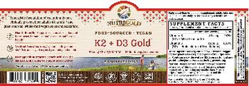 NutriGold K2 + D3 Gold - supplement