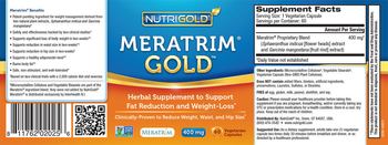 NutriGold Meratrim Gold 400 mg - supplement