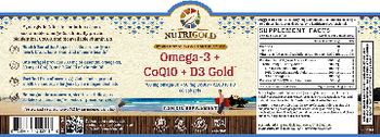 NutriGold Omega-3 + CoQ10 + D3 Gold - fish oil supplement