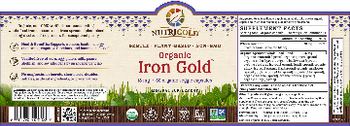 NutriGold Organic Iron Gold 18 mg - mineral supplement