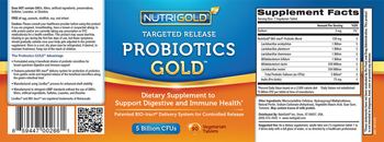NutriGold Probotics Gold - supplement to support digestive and immune health