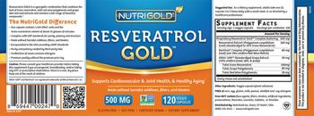 NutriGold Resveratrol Gold 500 mg - supplement