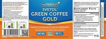 NutriGold Svetol Green Coffee Gold 400 mg - supplement