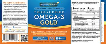 NutriGold Triglyceride Omega-3 Gold 1,000 mg - supplement