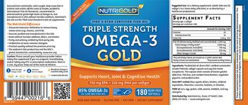 NutriGold Triple Strength Omega-3 Gold - supplement