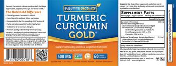 NutriGold Turmeric Curcumin Gold 500 mg - supplement