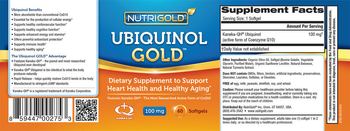 NutriGold Ubiquinol Gold 100 mg - supplement to support heart health and healthy aging