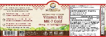 NutriGold Vitamin K2 MK-7 Gold 100 mcg - vitamin supplement