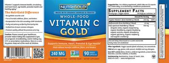 NutriGold Whole-Food Vitamin C Gold 240 mg - supplement