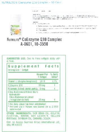 Nutrilite Coenzyme Q10 Complex - supplement