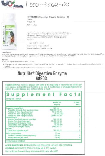 Nutrilite Digestive Enzyme Complex - supplement