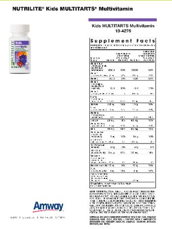Nutrilite Kids Multitarts Multivitamin - chewable multivitamin multimineral supplement