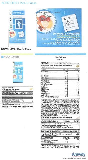 Nutrilite Men's Pack Daily Multi - supplement