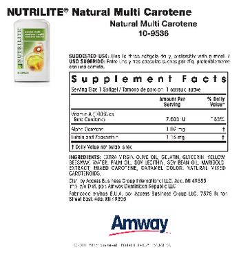 Nutrilite Natural Multi Carotene - 