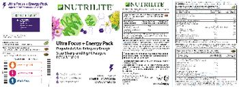 Nutrilite Ultra Focus + Energy Pack XS Energy + Focus - supplement