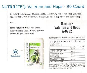 Nutrilite Valerian and Hops - supplement