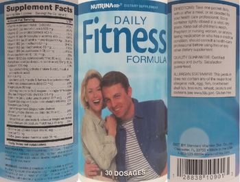 Nutrina Daily Fitness Formula - supplement