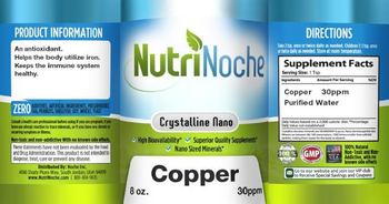 NutriNoche Copper 30 PPM - supplement