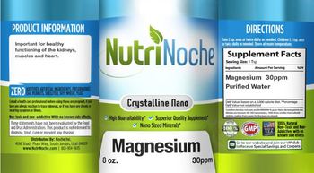 NutriNoche Magnesium 30 PPM - supplement