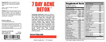 NutriPharm 7 Day Acne Detox - supplement