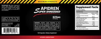 NutriPharm Apidren Super Shredded - supplement