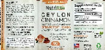 NutriRise Ceylon Cinnamon 1800 mg - supplement