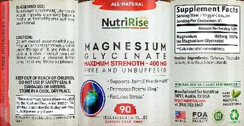 NutriRise Magnesium Glycinate 400 mg - supplement
