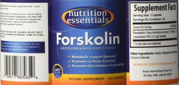 Nutrition Essentials Forskolin - supplement