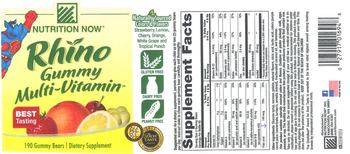 Nutrition Now Rhino Gummy Multi-Vitamin - supplement