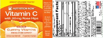Nutrition Now Vitamin C With 20 mg Rose Hips Natural Orange Flavor - supplement