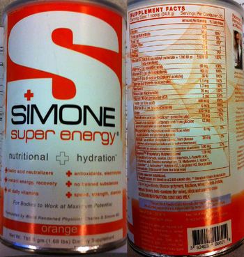 Simone Protective Health Simone Super Energy Orange - supplement