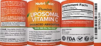 NutriVein Liposomal Vitamin C - all natural supplement
