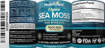 NutriVein Organic Sea Moss - all natural supplement