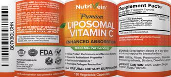 NutriVein Premium Liposomal Vitamin C - all natural supplement